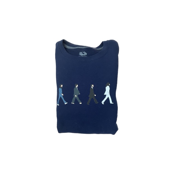 Fruit Of The Loom crewneck sweatshirt w/the Beatles Abbey road cover/Vinatge - Picture 4 of 5